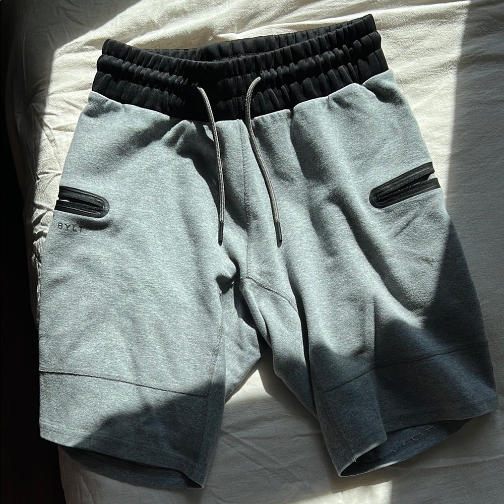 Men's BYLT Basics Gray Jogger Shorts